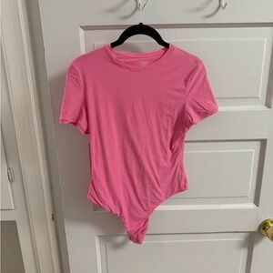 Hot Pink Short Sleeve Bodysuit